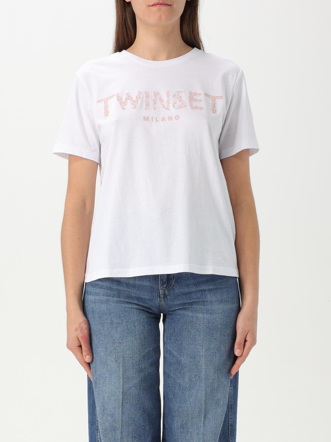 TWINSET T-SHIRT TWINSET WOMAN COLOR WHITE G65938001