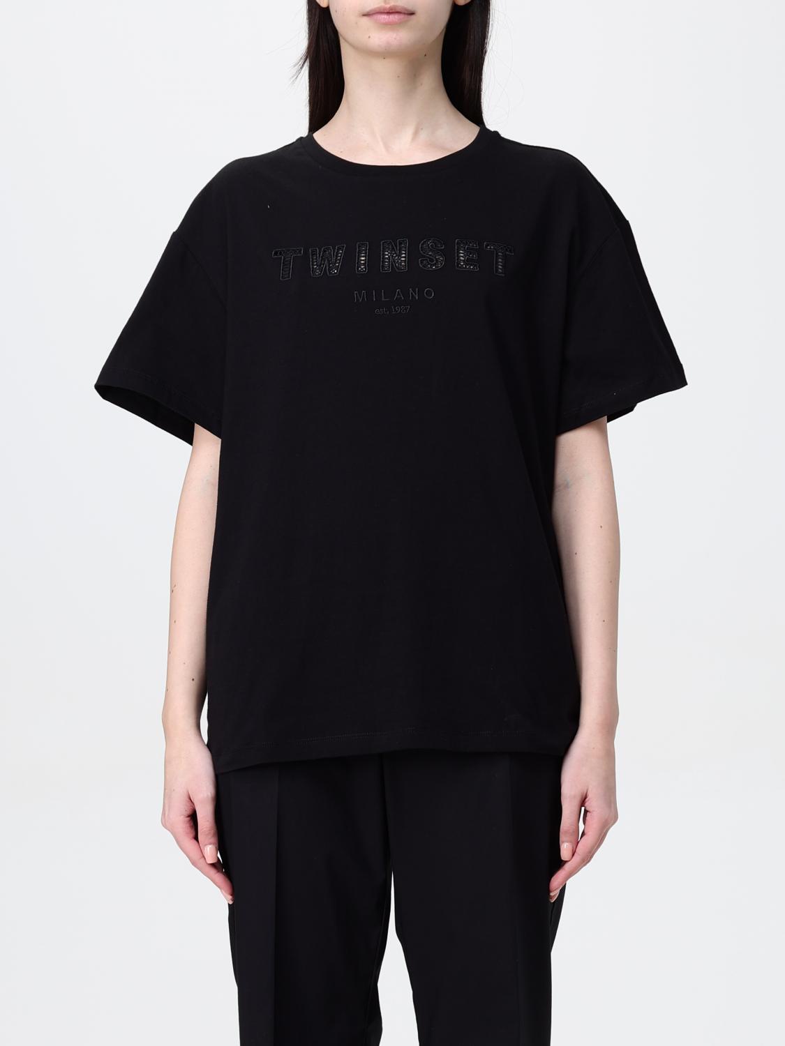 TWINSET T-SHIRT TWINSET WOMAN COLOR BLACK G65939002