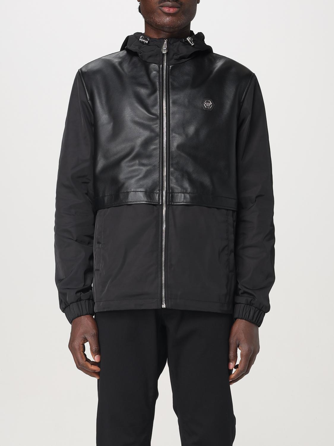 Philipp Plein Hooded Jacket In Schwarz