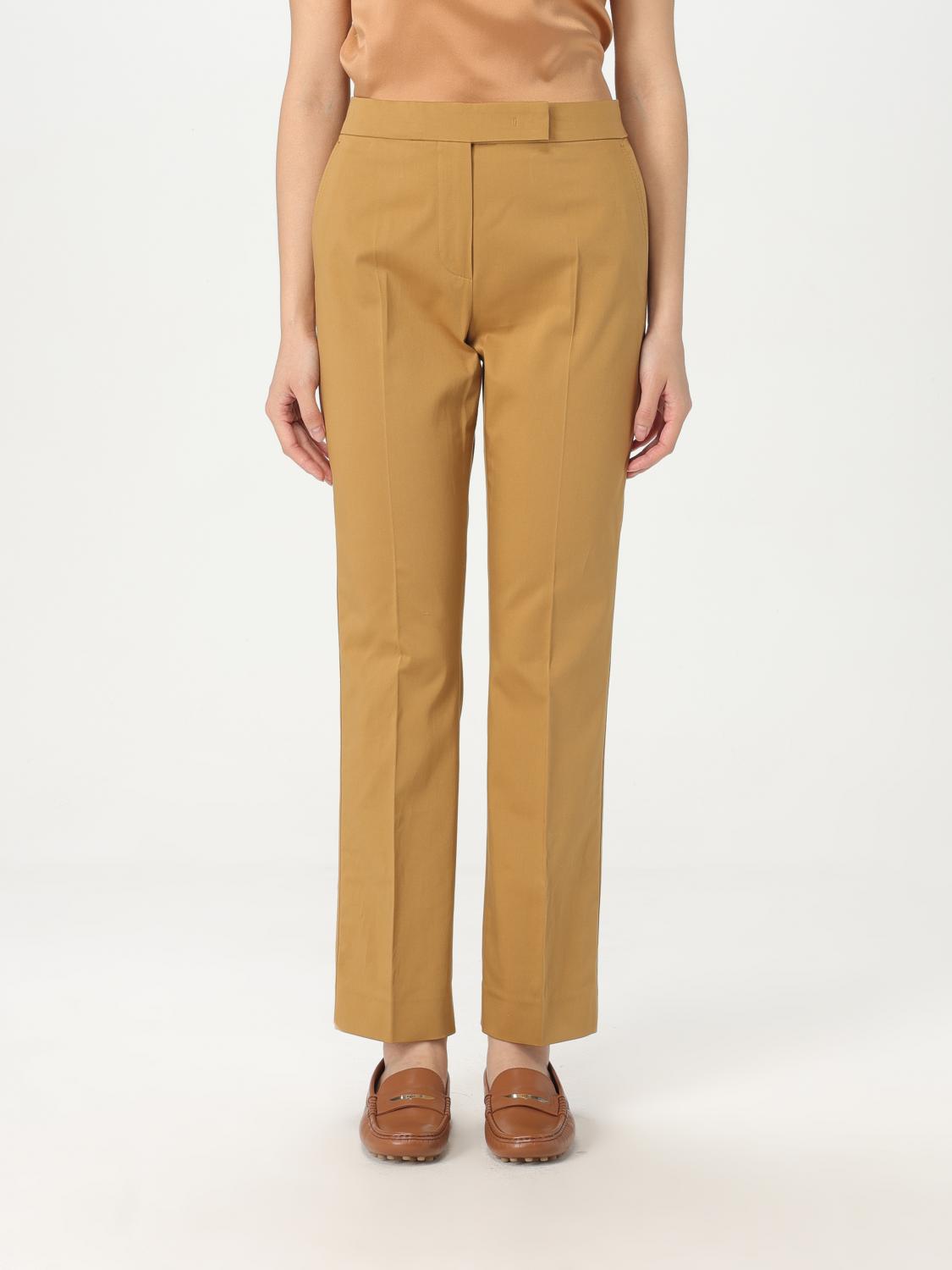 Max Mara Pants Woman Brown In Braun