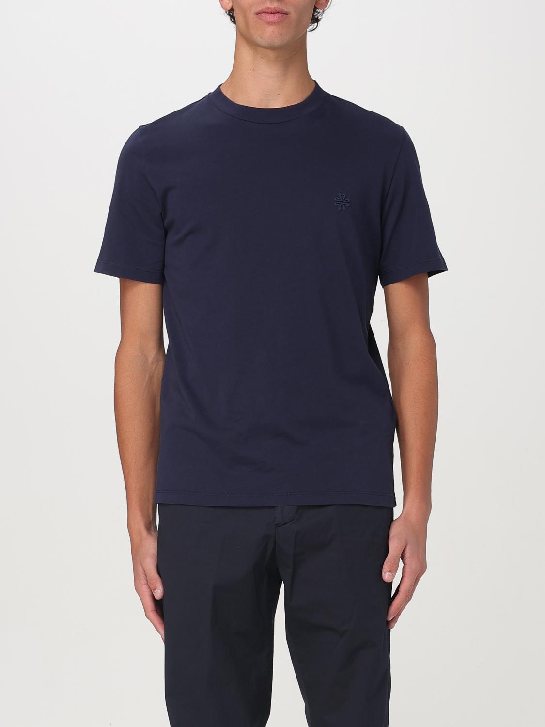 Jacob Cohen T-shirt Girocollo Jersey Washed T-shirt In Navy