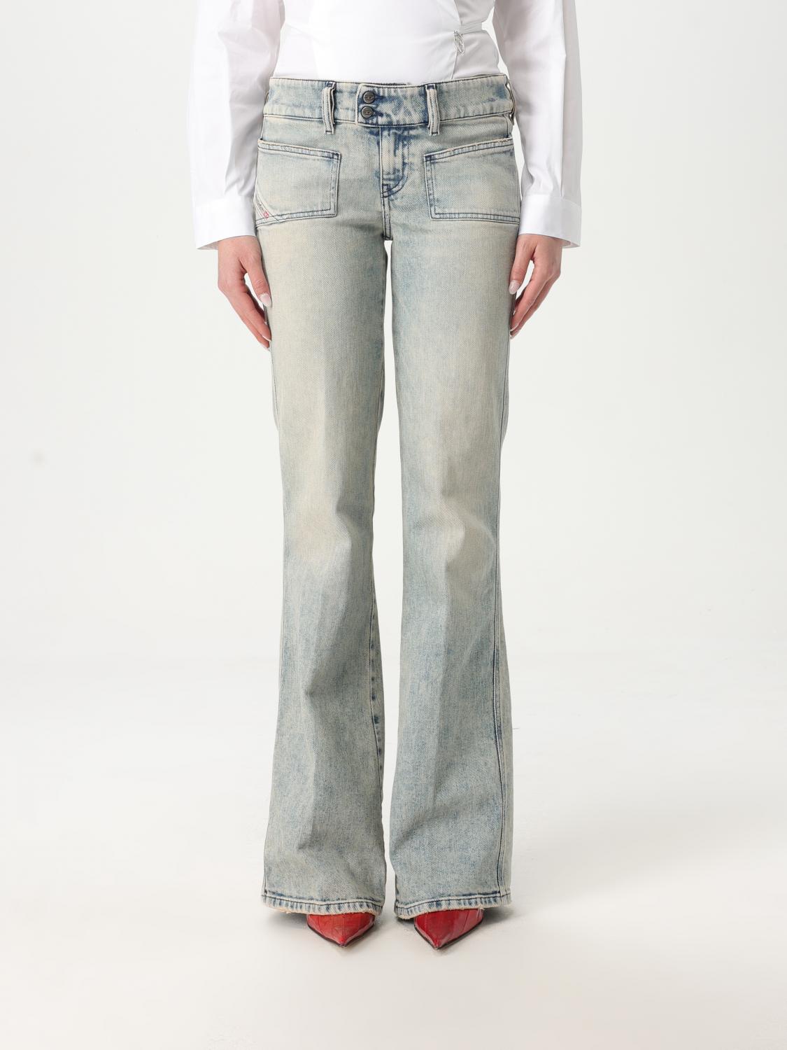 Diesel Jeans Woman Color Denim In Denim
