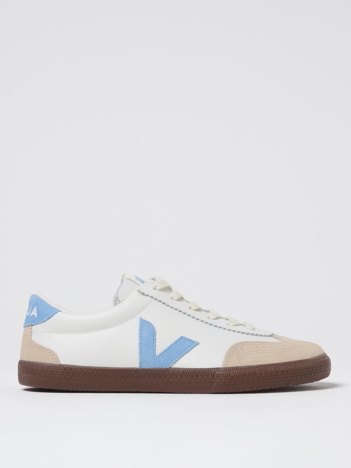 Veja Volley Organic Leather Trainers In Multi
