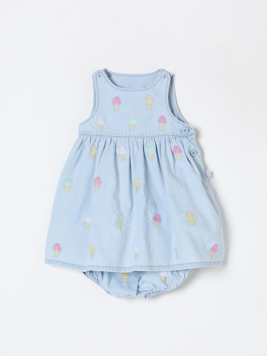 Stella Mccartney Romper Kids Kids Color Gnawed Blue In Gnawed Blue