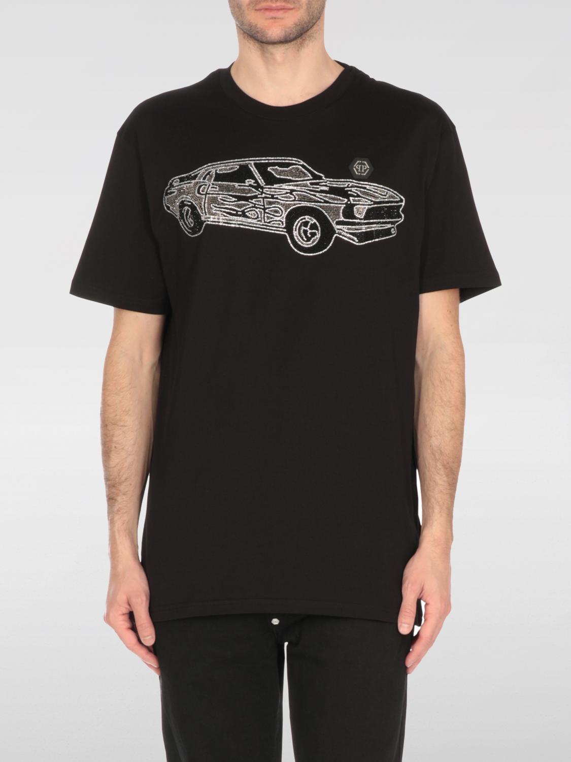 Philipp Plein Car Crew Neck Graphic Print Short Sleeves