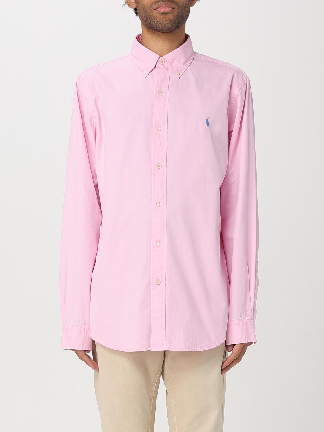 Polo Ralph Lauren Shirt Men Color Pink In Pink