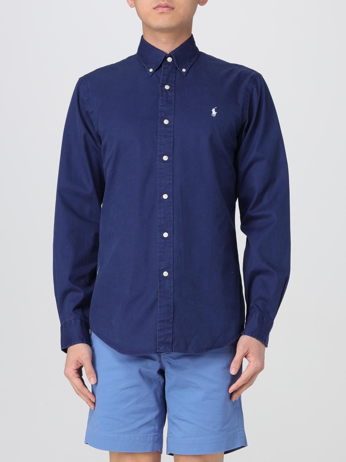 Polo Ralph Lauren Slim Fit Stretch Poplin Shirt In Blue 2