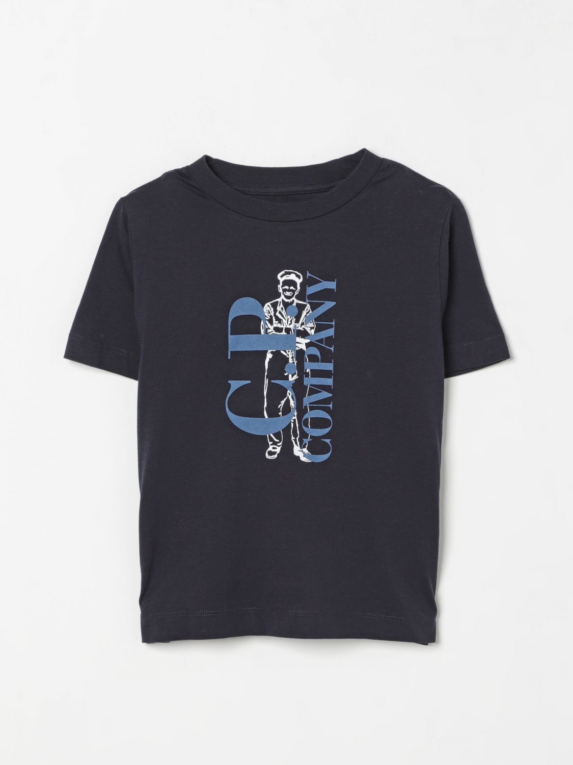 Shop C.p. Company T-shirt C. P. Company Kids Color Blue