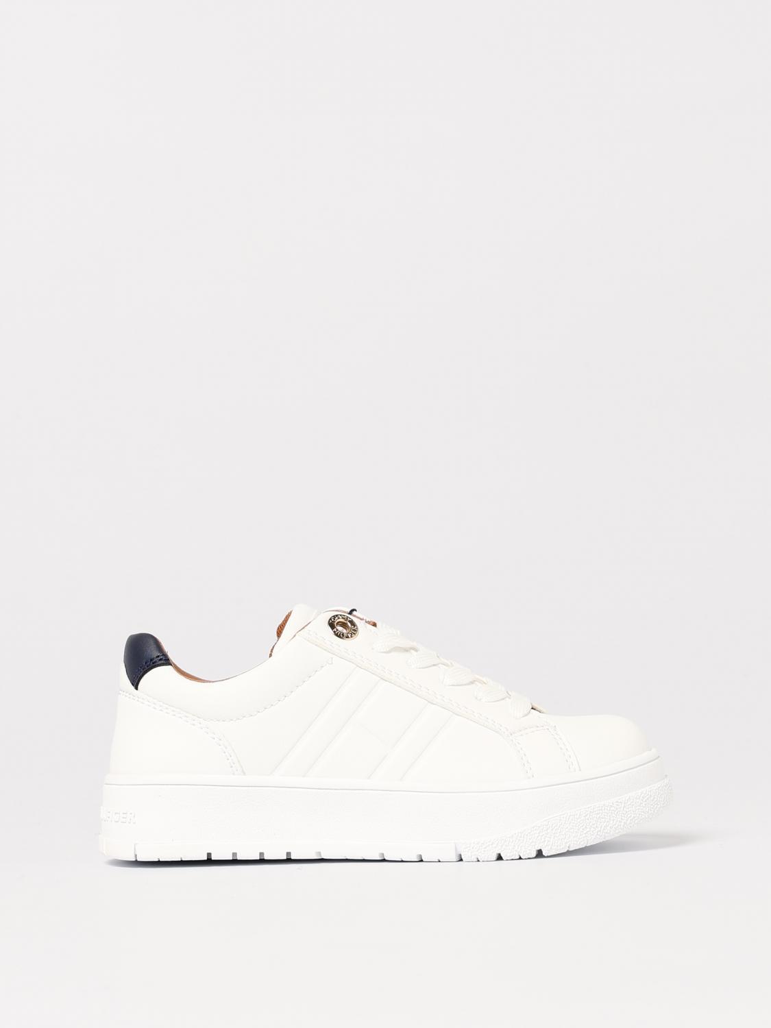 Shop Tommy Hilfiger Sneakers Kids Color White
