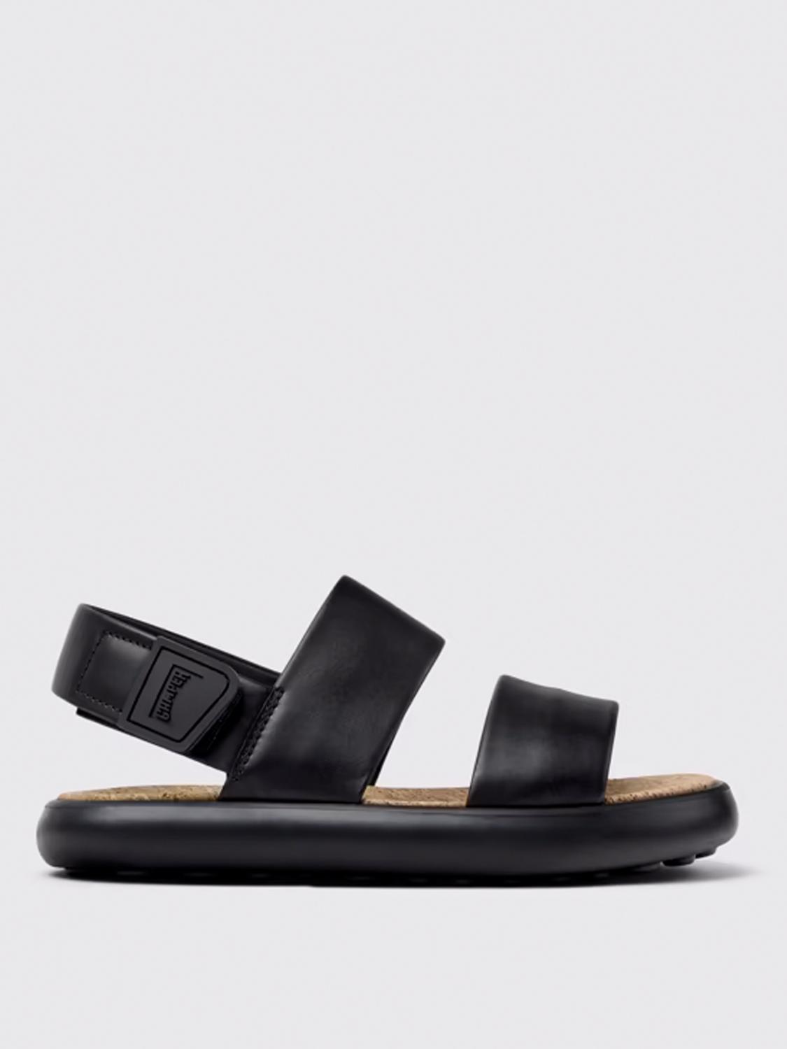 Camper Flat Sandals  Woman Color Black In Black