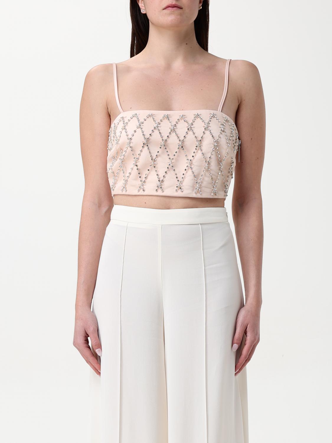 Shop Simona Corsellini Top Woman Color Pink
