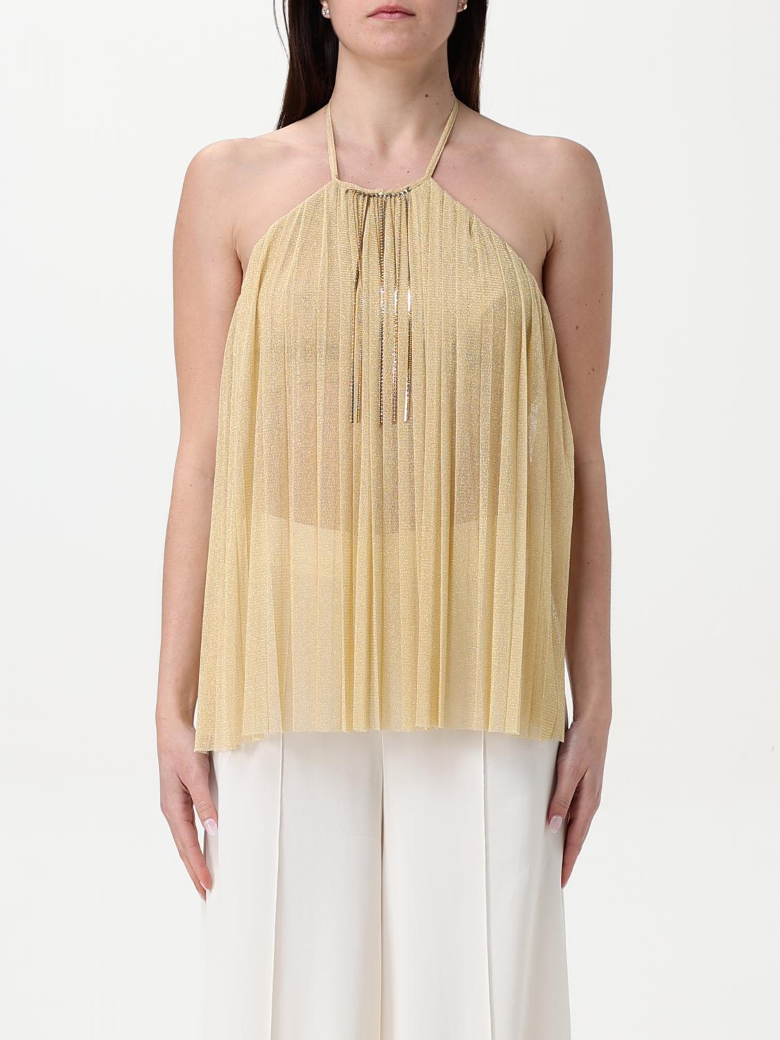 Simona Corsellini Top Woman Color Gold In Gold