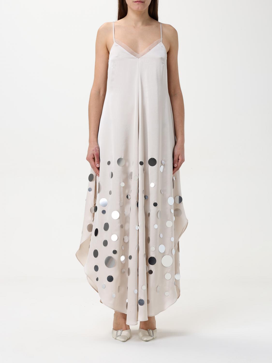 Shop Simona Corsellini Dress Woman Color White