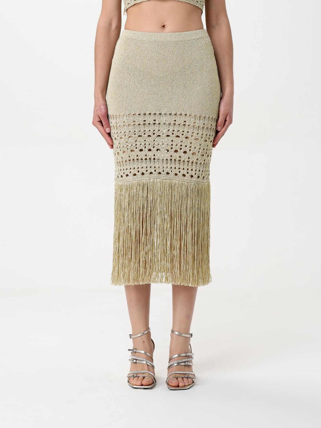 Simona Corsellini Top Woman Color Gold In Gold