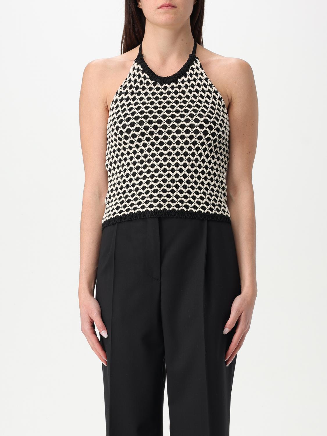 Simona Corsellini Top Woman Color Black In Black