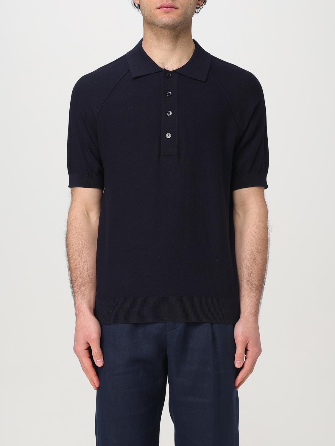Shop Paolo Pecora Polo Shirt Men Color Blue