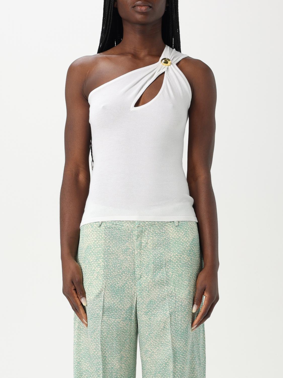 Shop Federica Tosi Top  Woman Color White