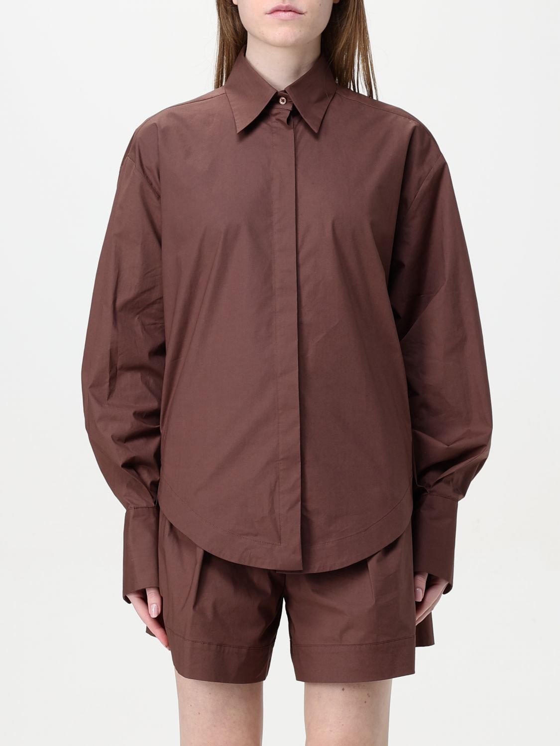 FEDERICA TOSI SHIRT FEDERICA TOSI WOMAN COLOR BROWN G66285032