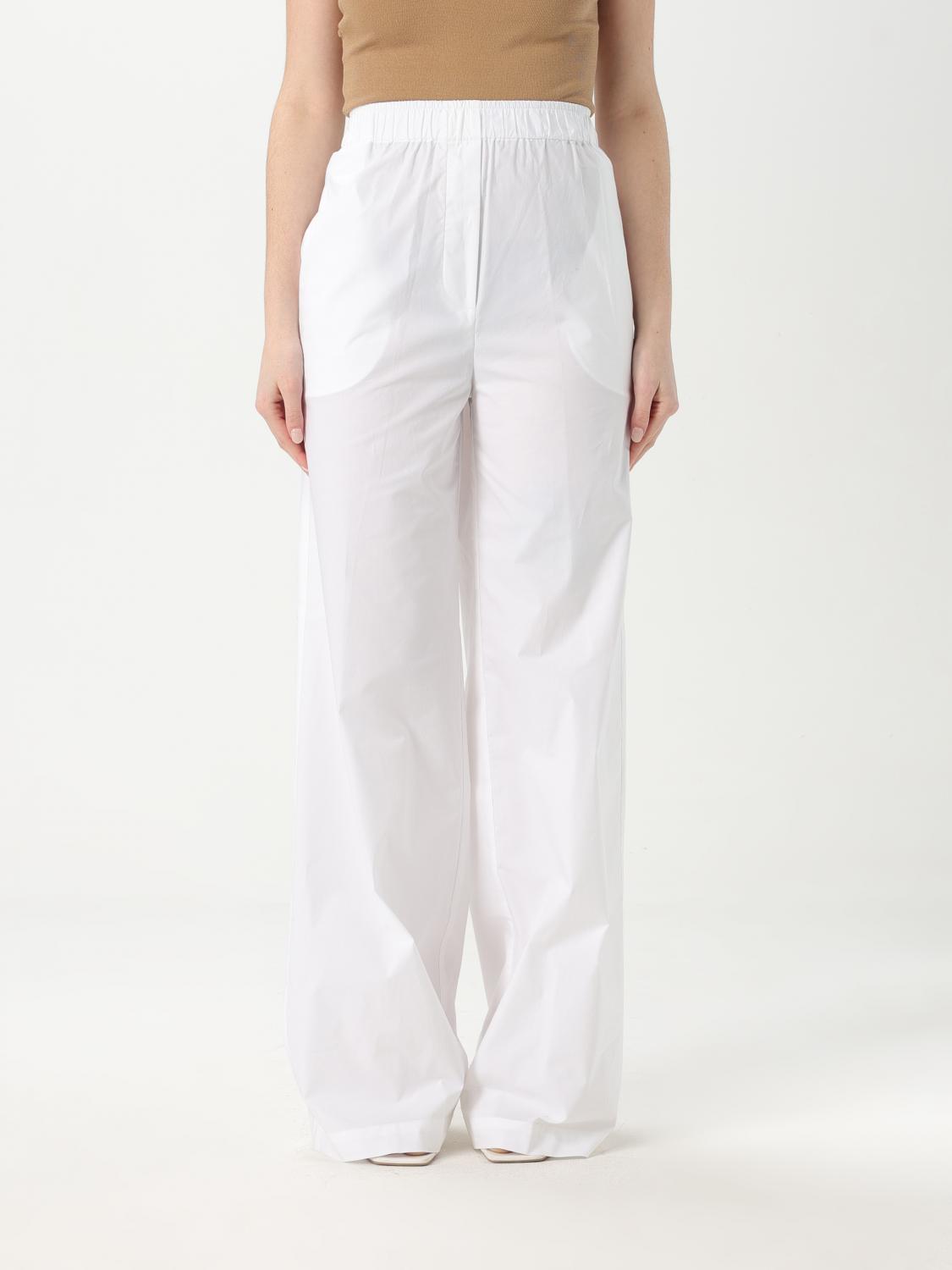 Shop Federica Tosi Pants Woman Color White