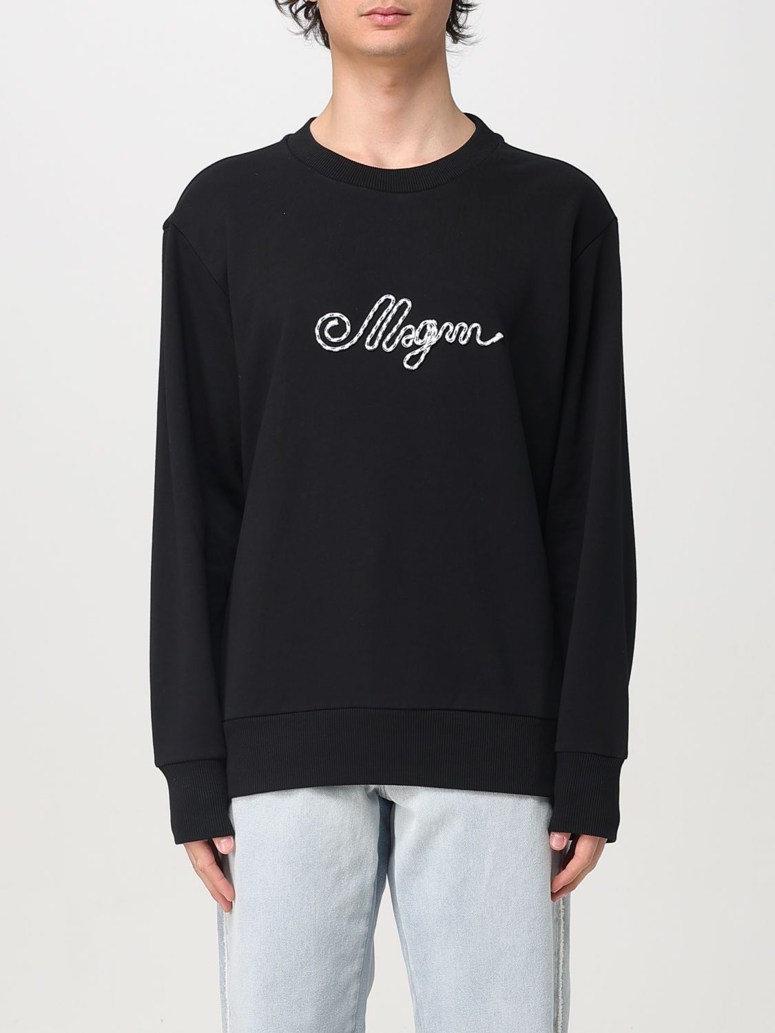 Msgm Sweatshirt Men Color Black In Black