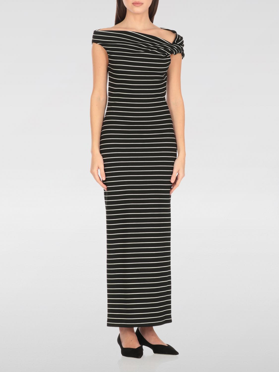 Msgm Dress Knee Length Wide Neck In Black