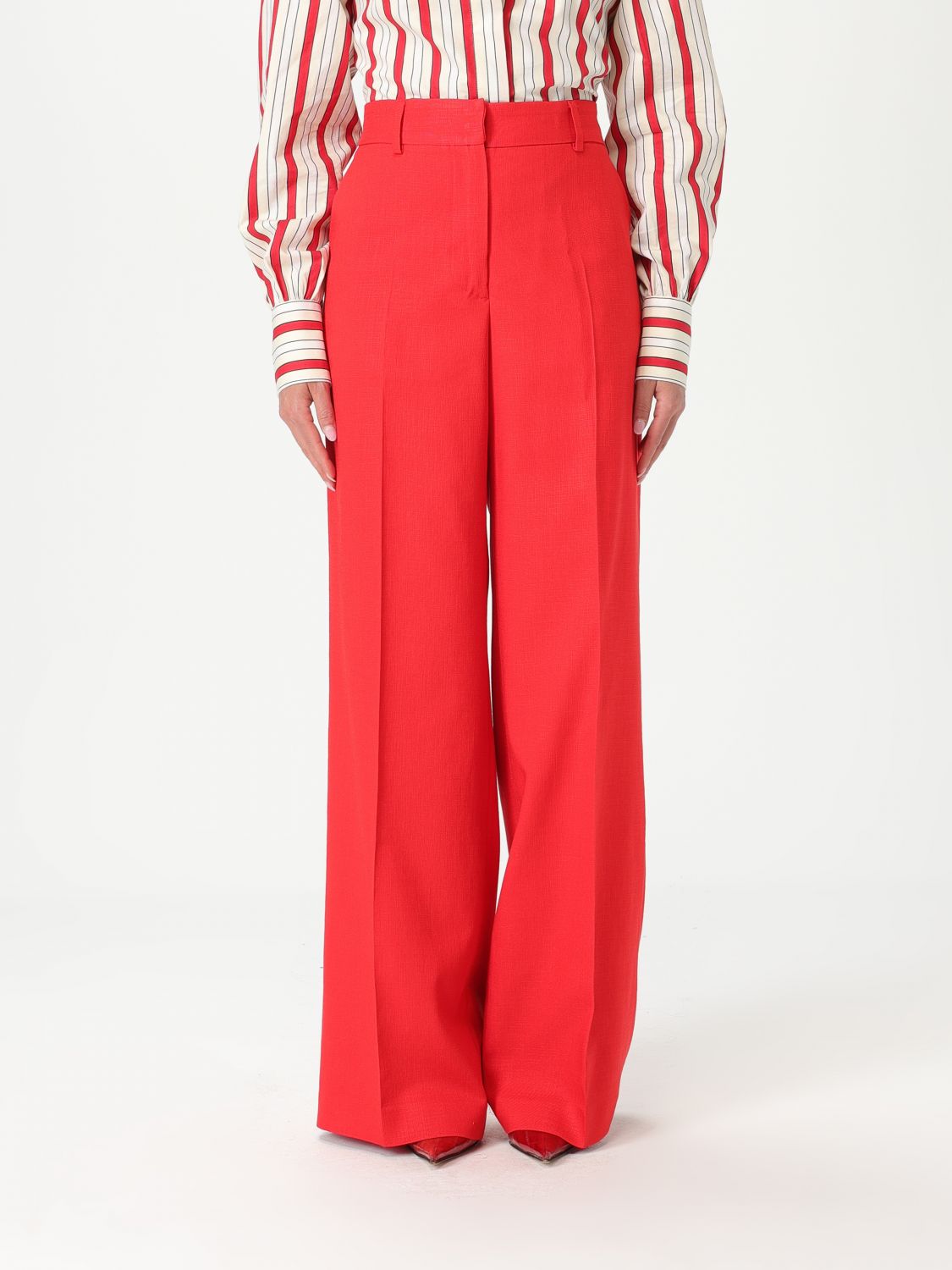 Msgm Pants  Woman Color Red