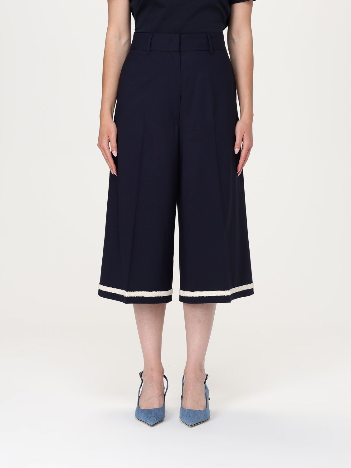 Msgm Short  Woman Color Blue