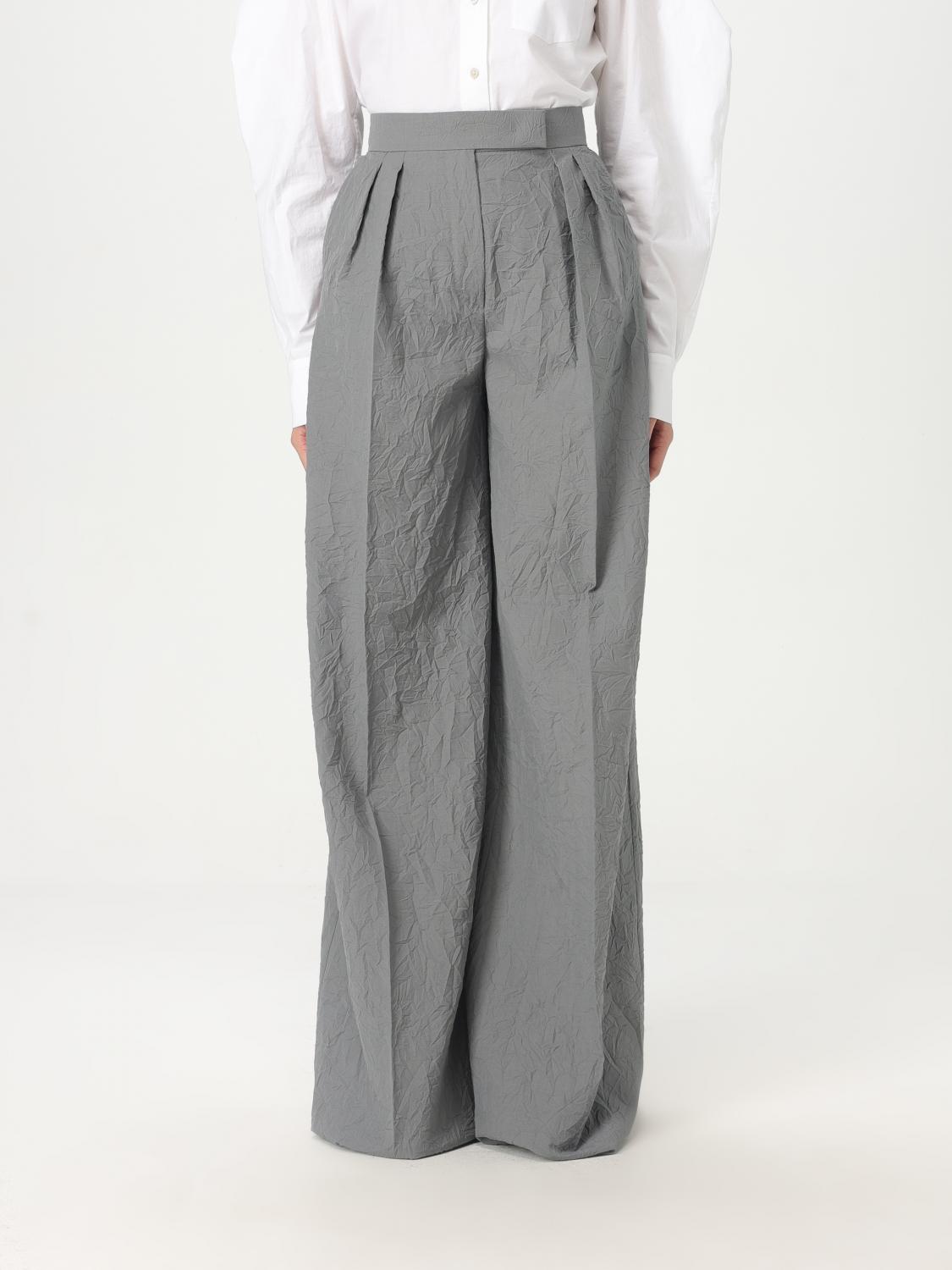 Max Mara Pants Woman Grey In Grau