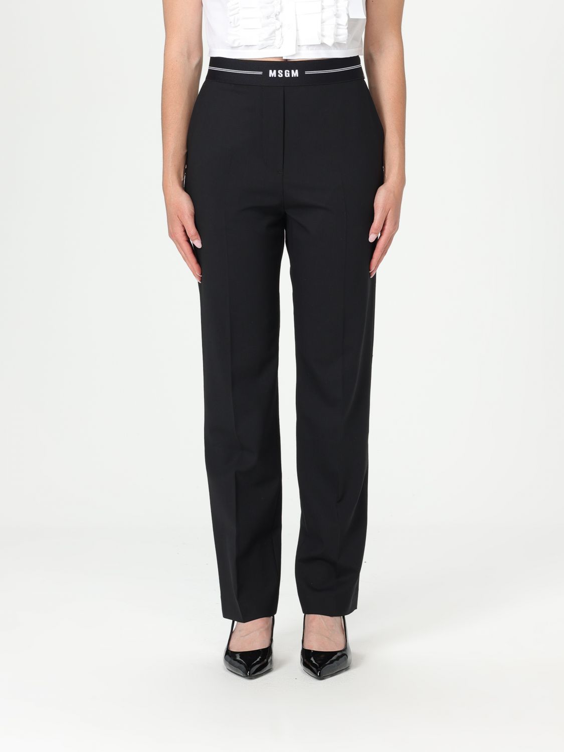 Msgm Pants  Woman Color Black