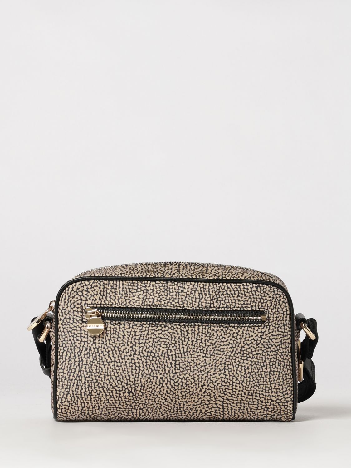 BORBONESE Borsa Eco Line in tessuto riciclato stampa OP