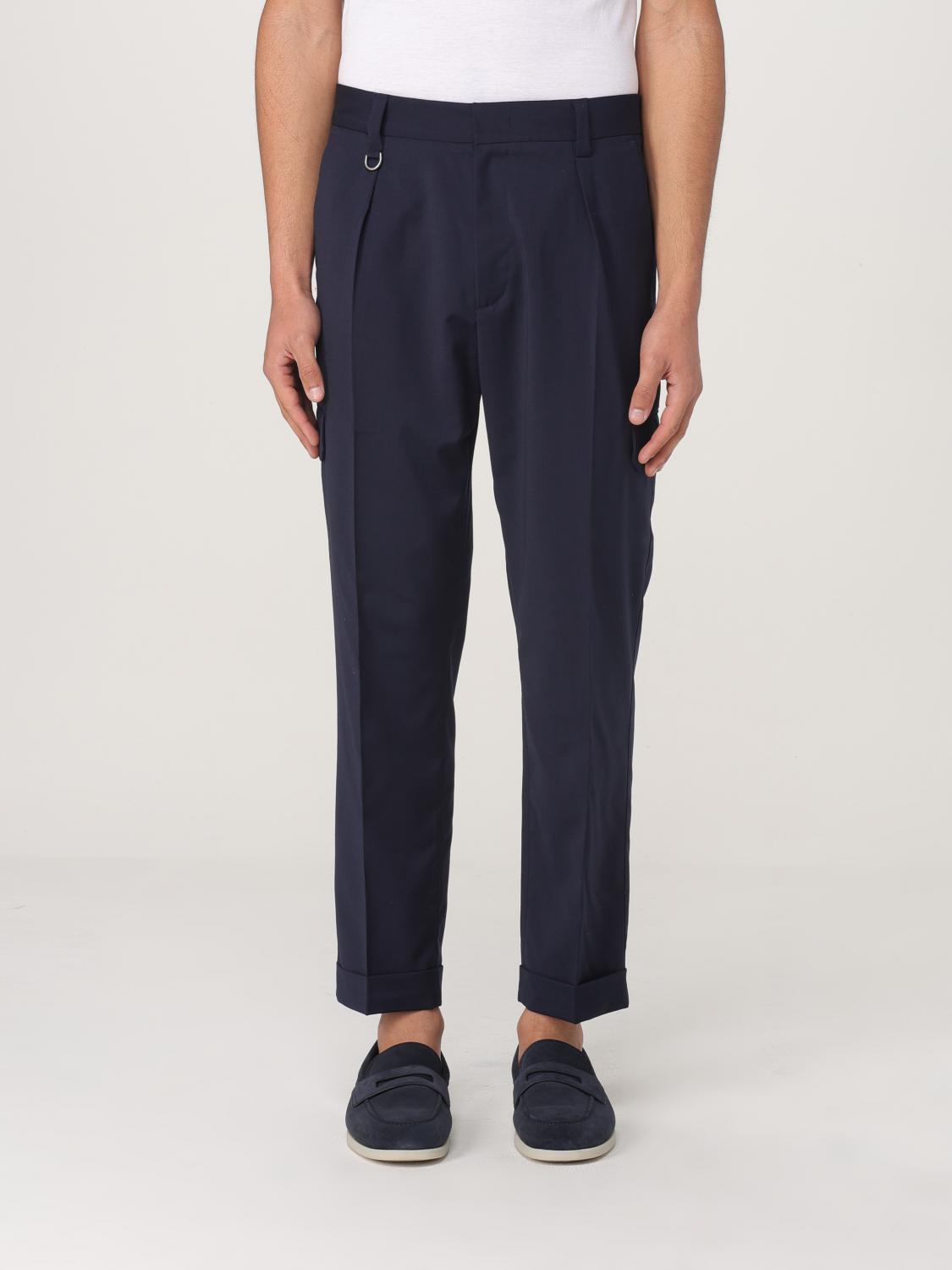 Shop Paolo Pecora Pants Men Color Blue