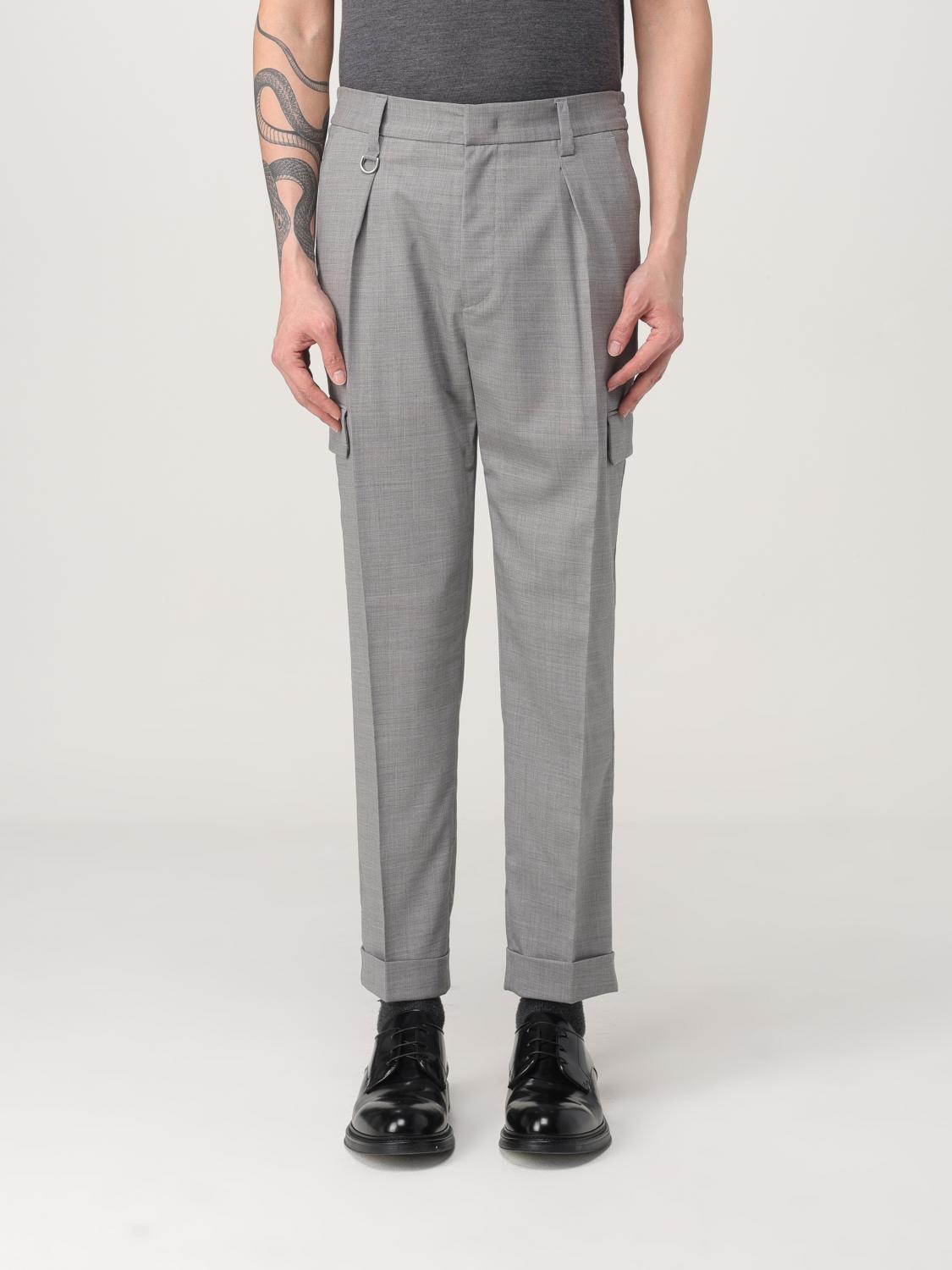 Shop Paolo Pecora Pants  Men Color Grey
