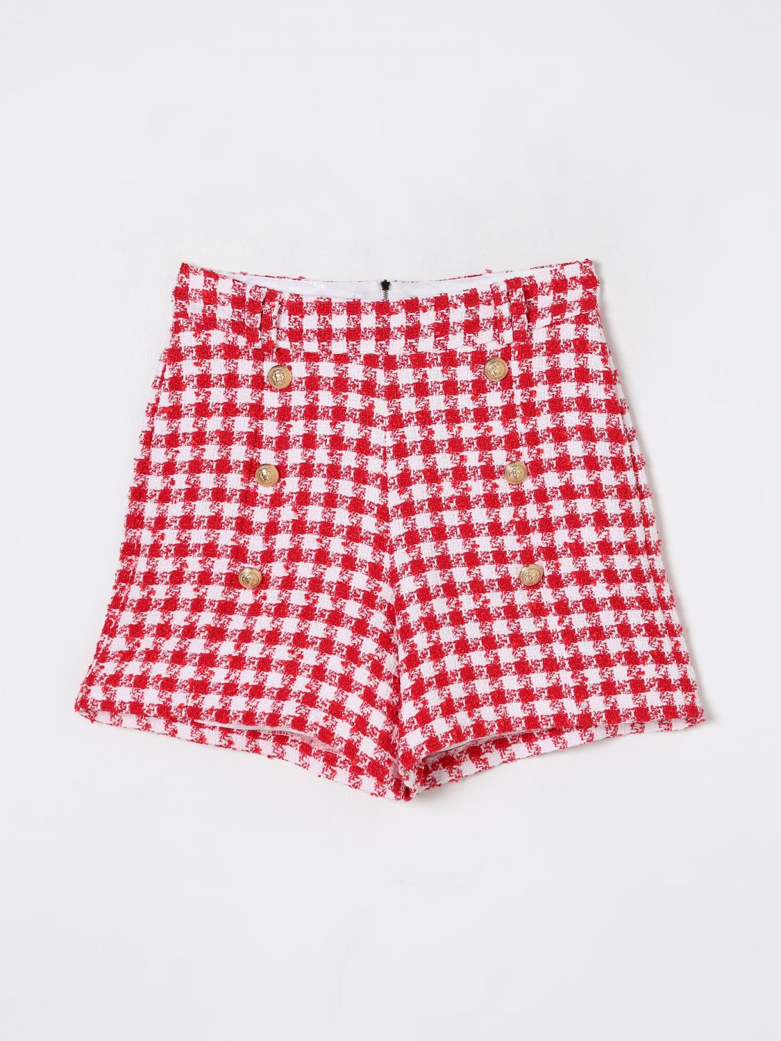 Balmain Paris Kids Shorts In White