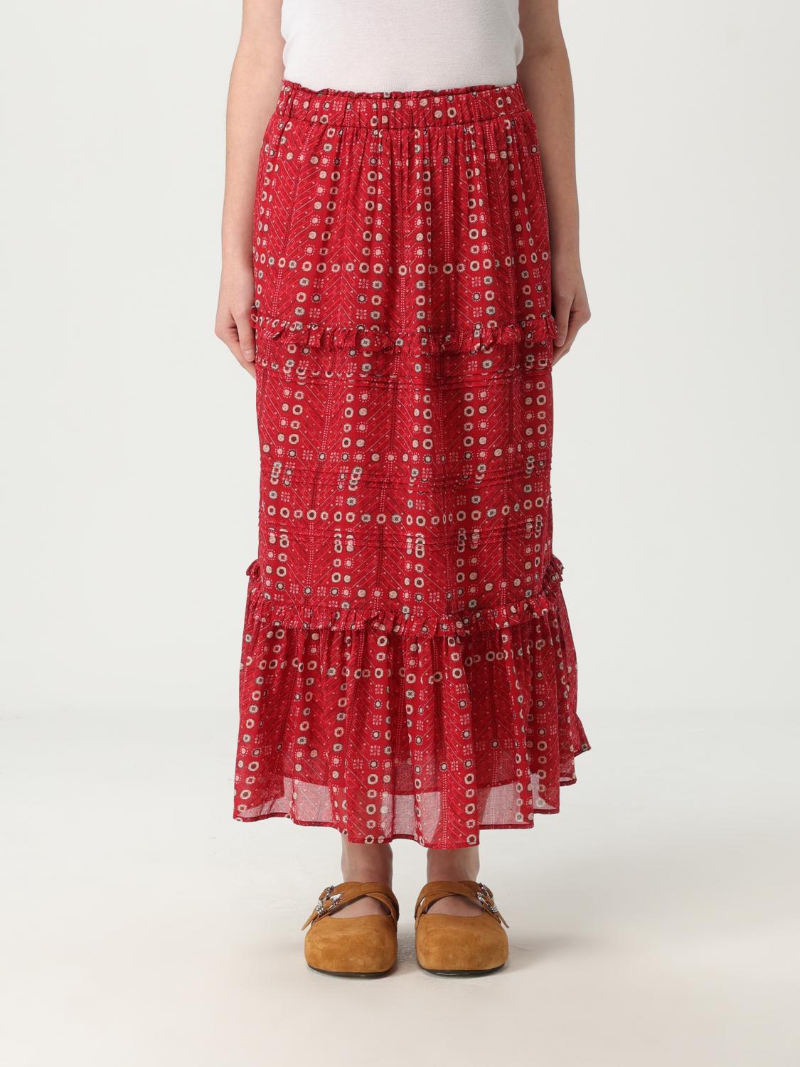 Skirt Woman color Red - Isabel Marant Etoile - Modalova