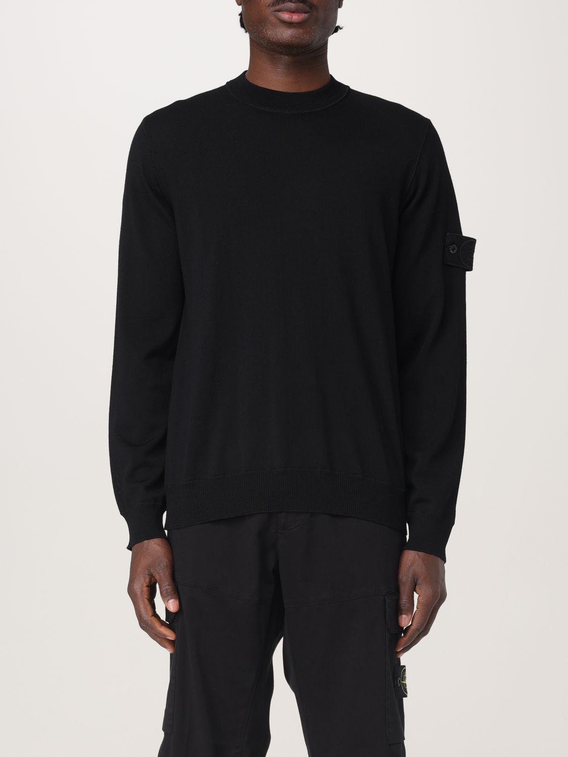 Shop Stone Island Sweater Men Color Black