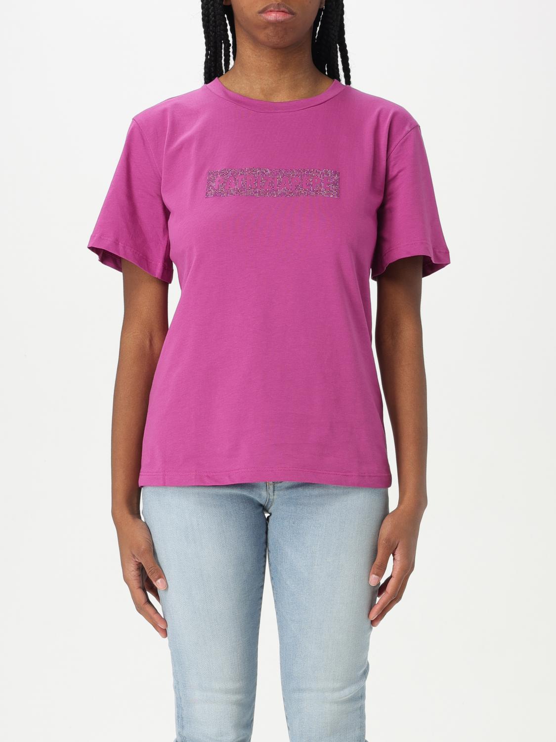 Shop Patrizia Pepe T-shirt Woman Color Violet