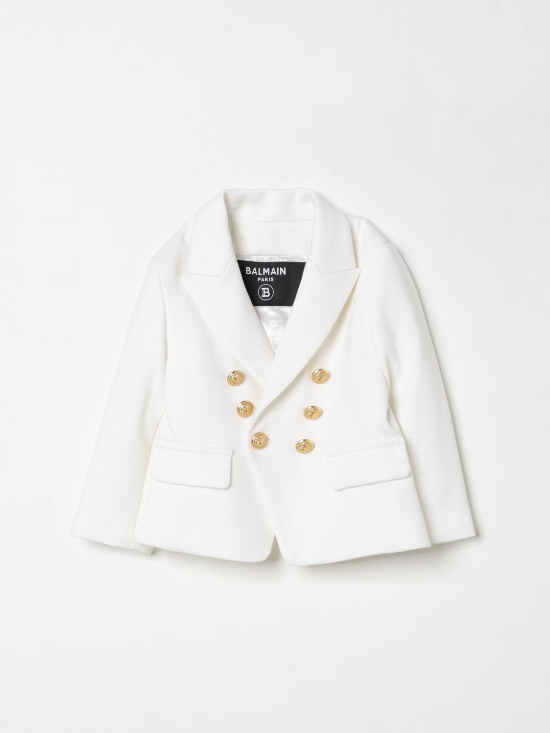 Balmain Blazer Kinder Farbe Weiss In Weiss