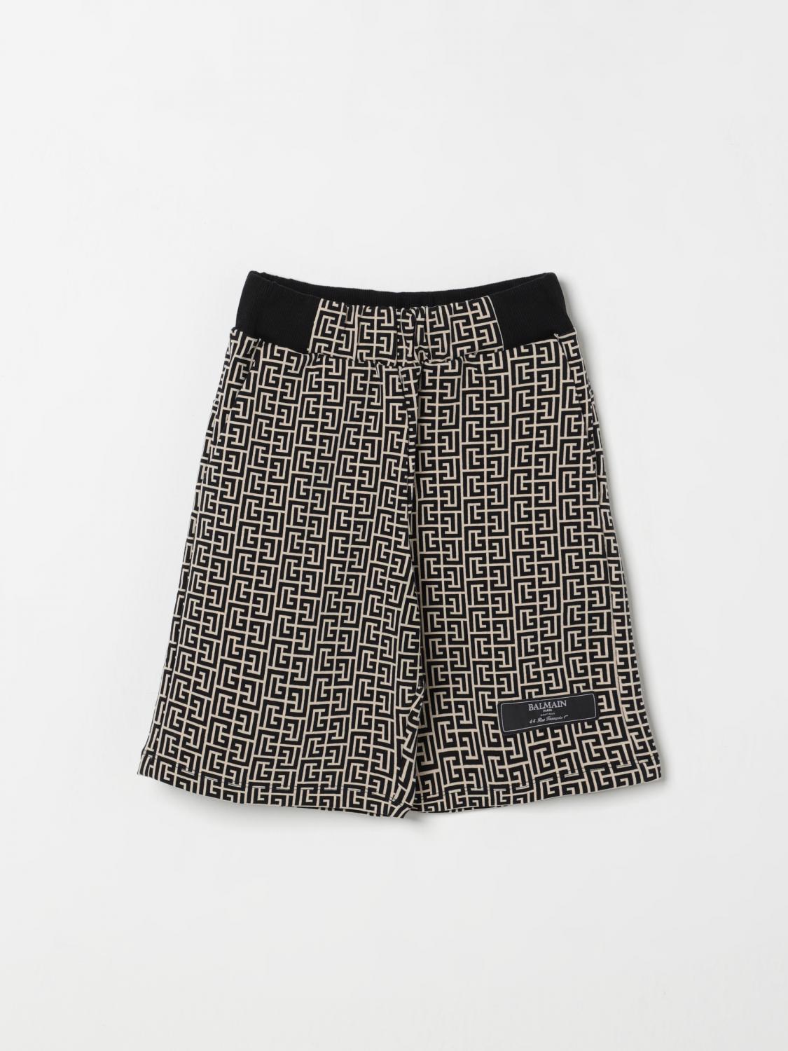 Balmain Shorts Kids Color Cream In Cream