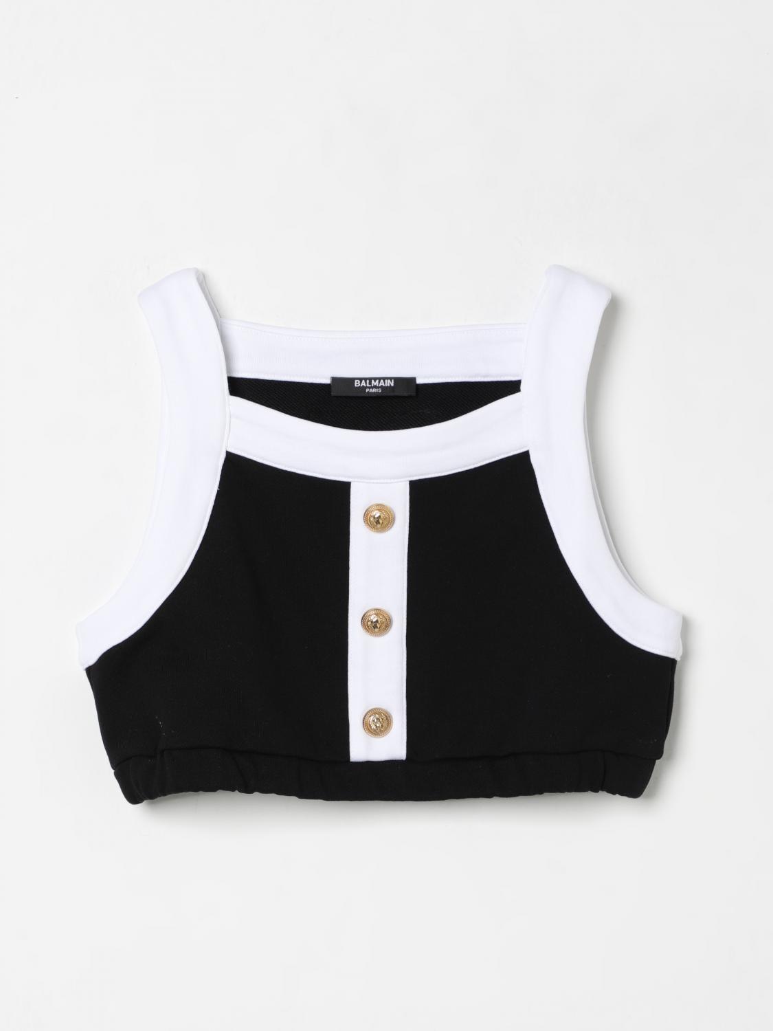 Balmain Paris Kids Top In Black
