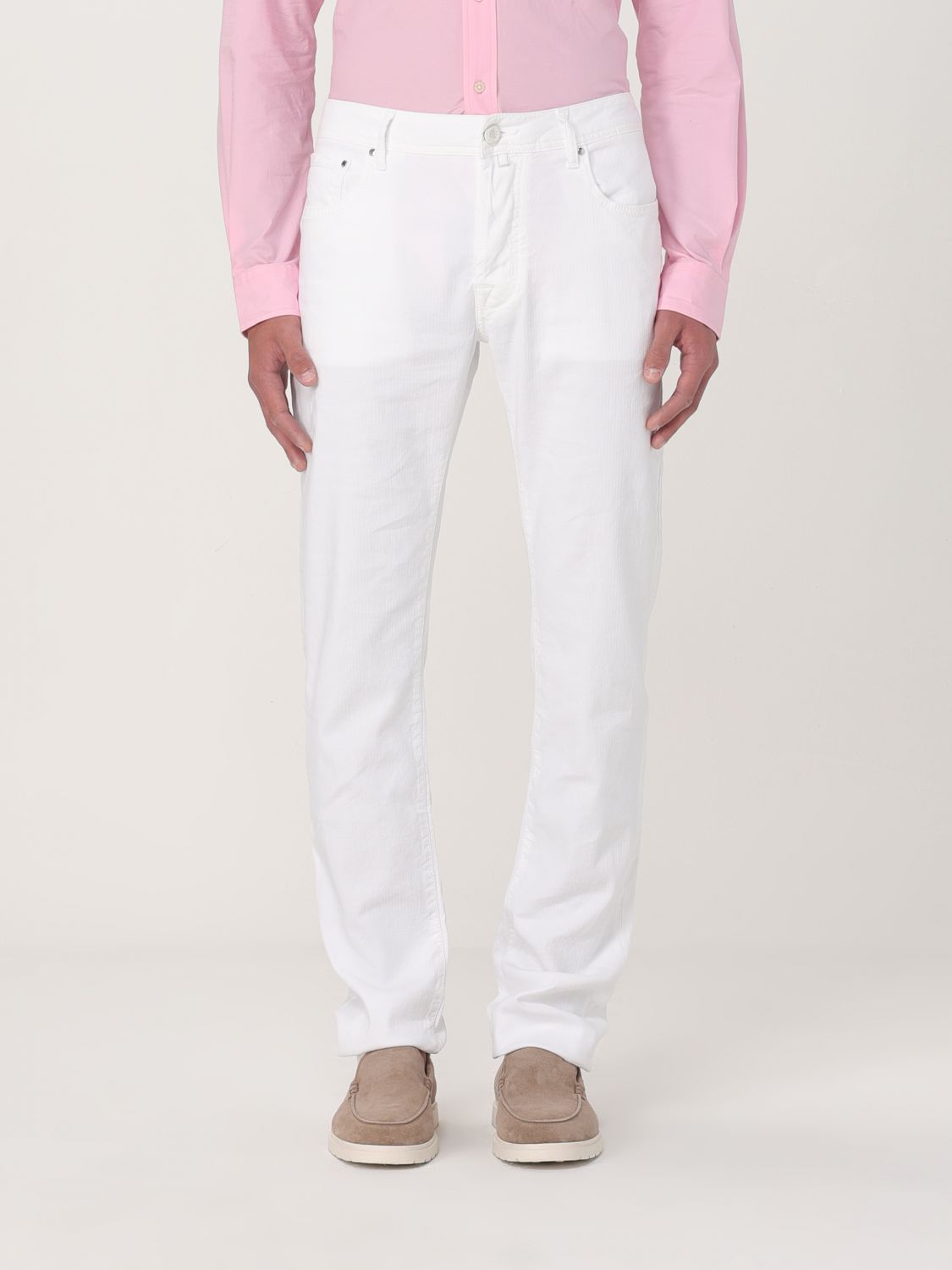 Jacob Cohen Pants Men Color White In Weiss