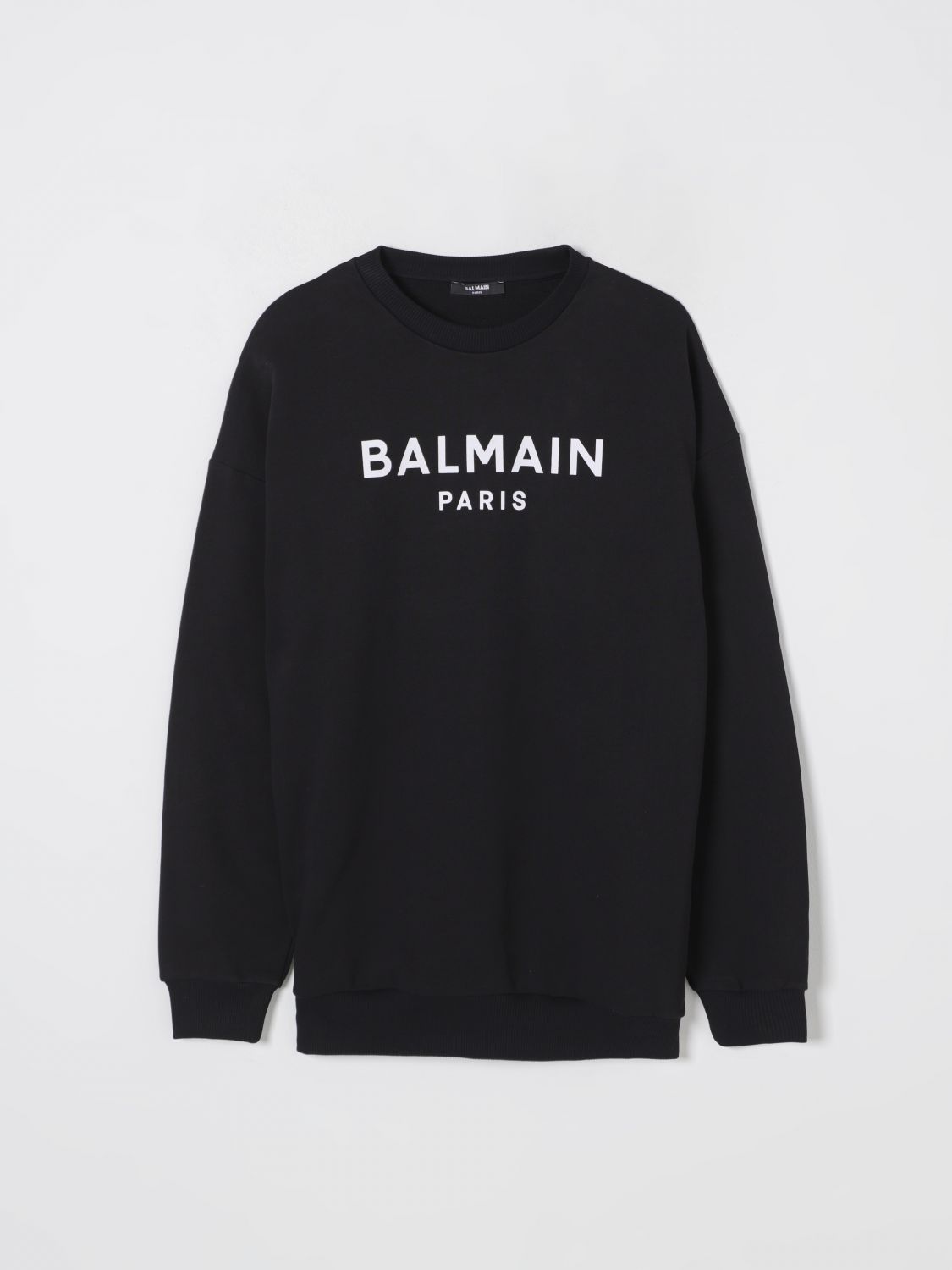 Shop Balmain Sweater Kids Color Black