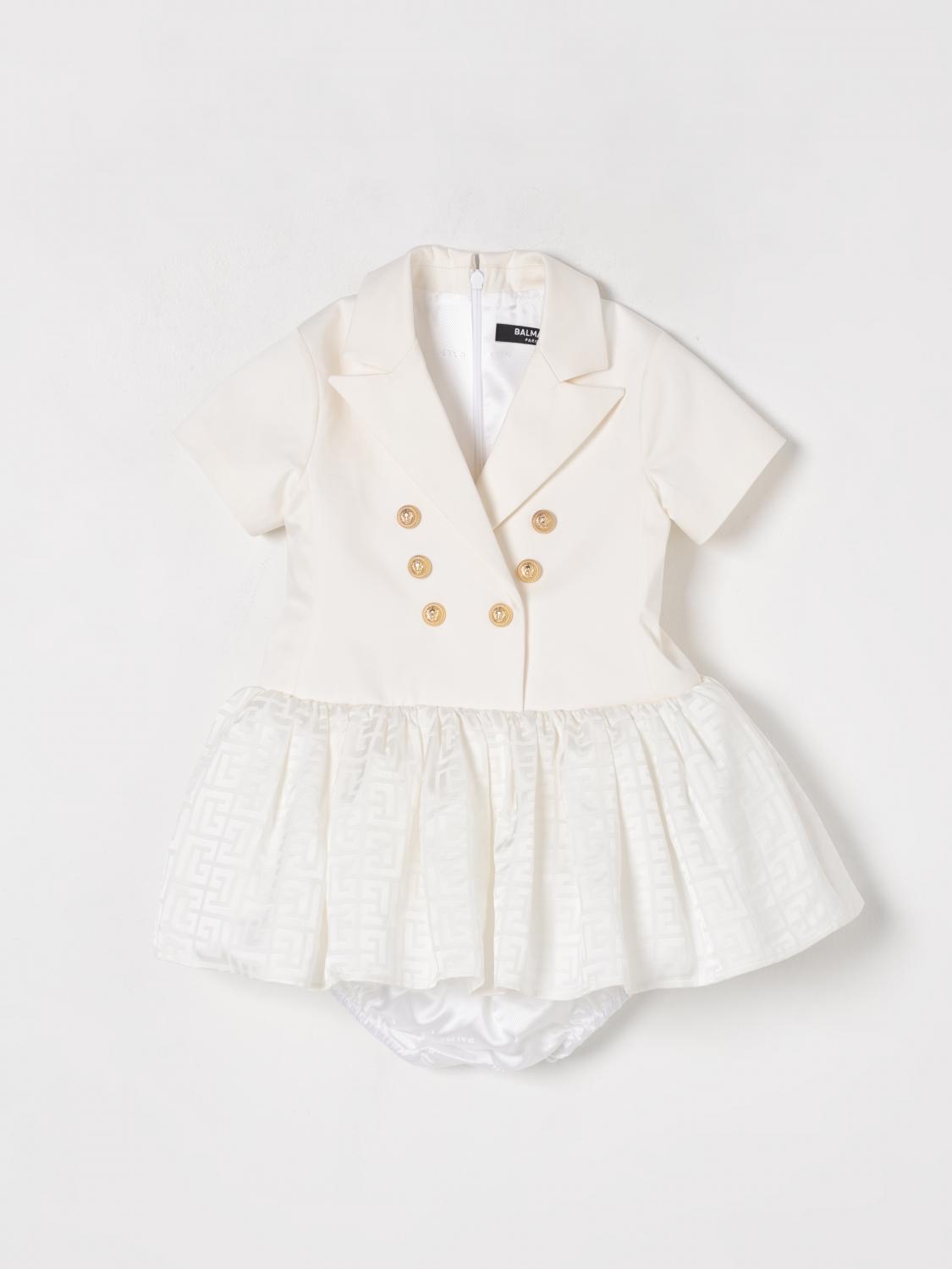 Balmain Dress Paris Kids In White