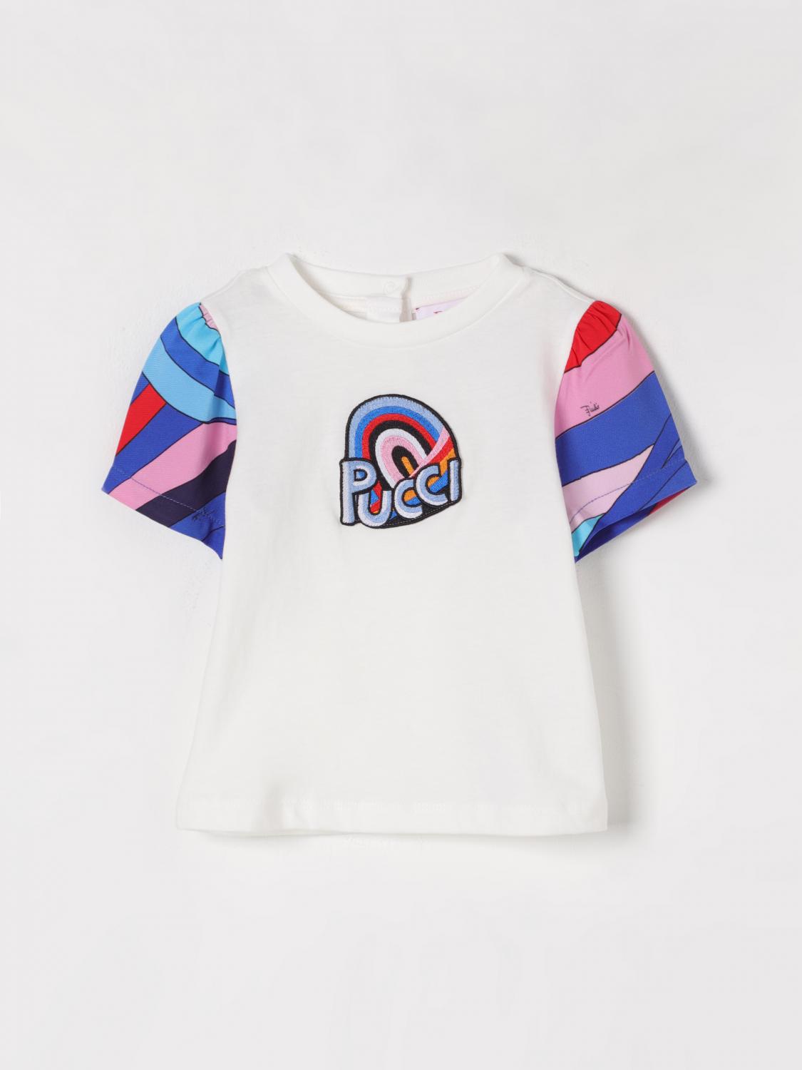 Pucci T-shirt Kids Color Ivory In Ivory