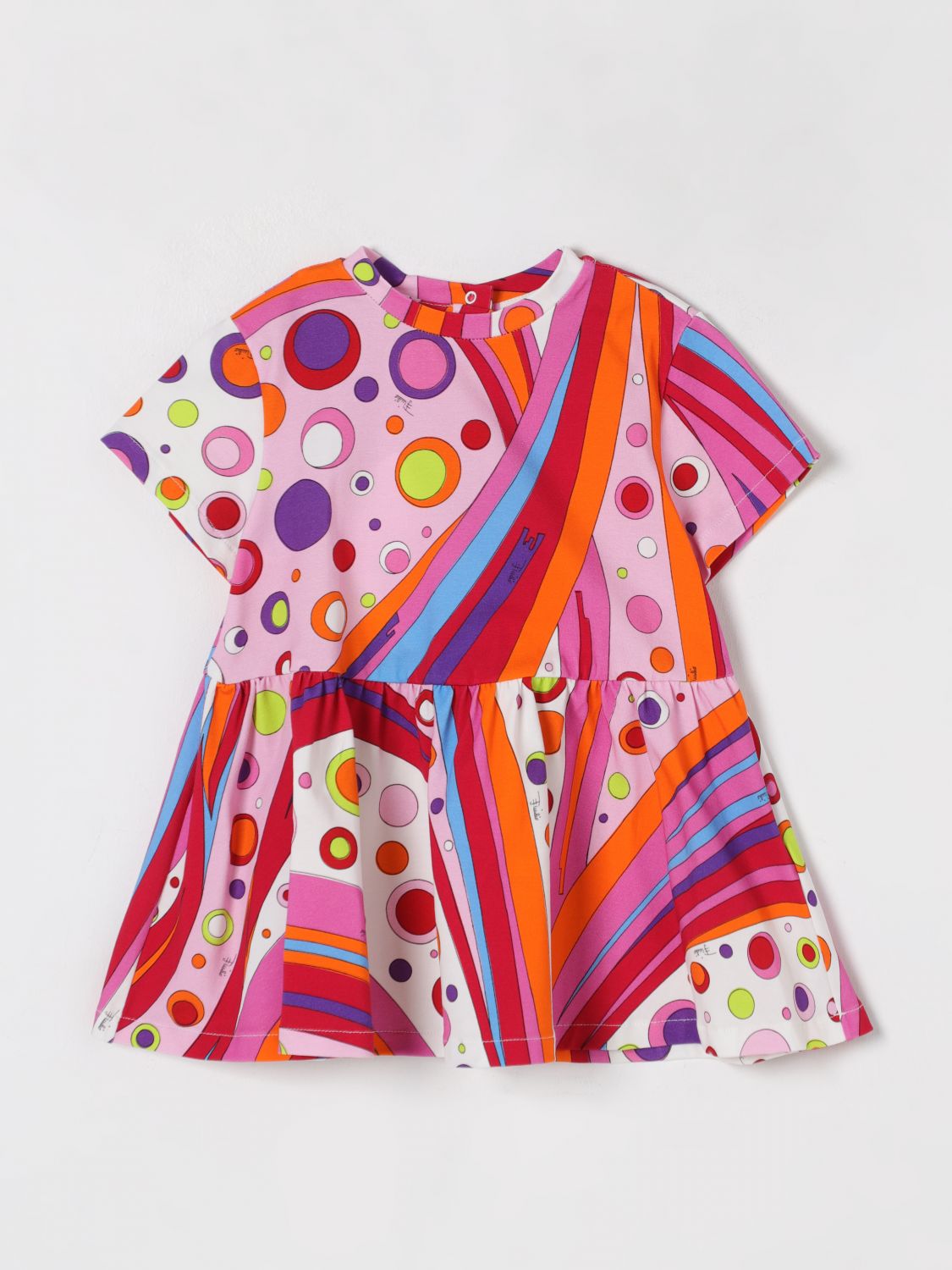 Pucci Romper Kids Color Orange In Orange