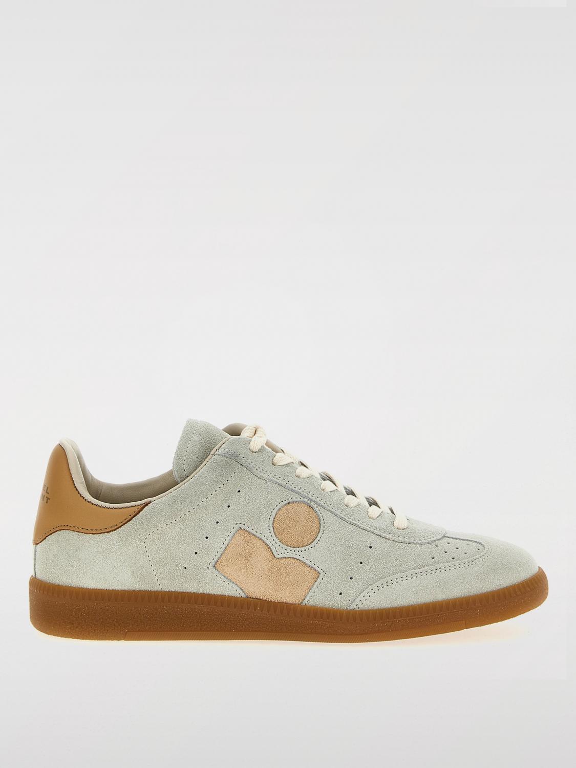 Isabel Marant Chalk Suede Bryce Sneakers In Multicolor
