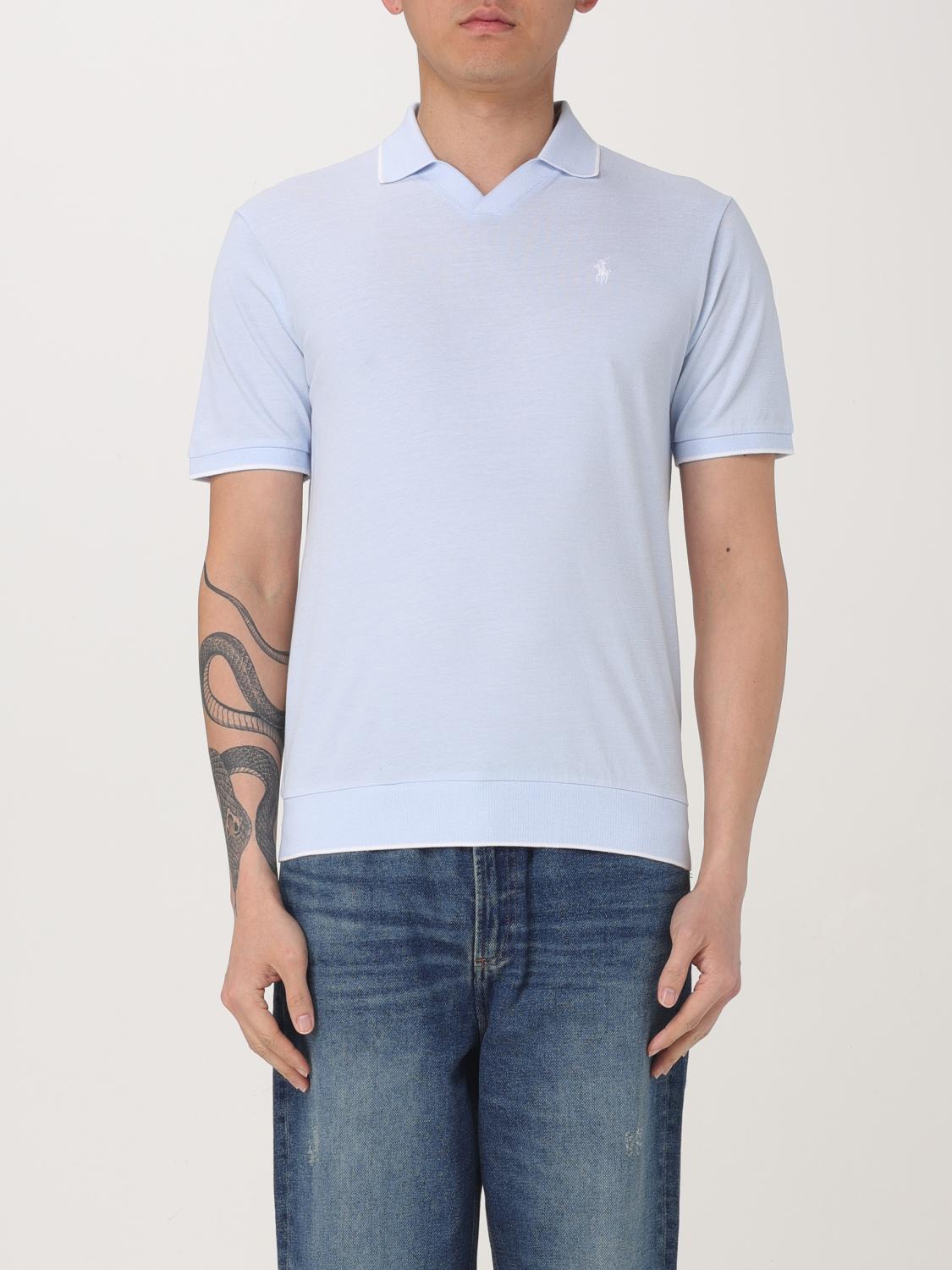 Polo Ralph Lauren Polo Shirt Men Color Blue In Blue