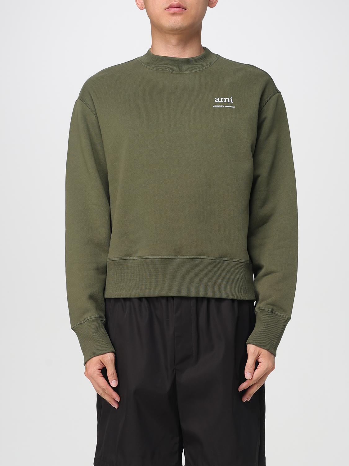 Ami Alexandre Mattiussi Sweatshirt Ami Paris Men Color Green In Green