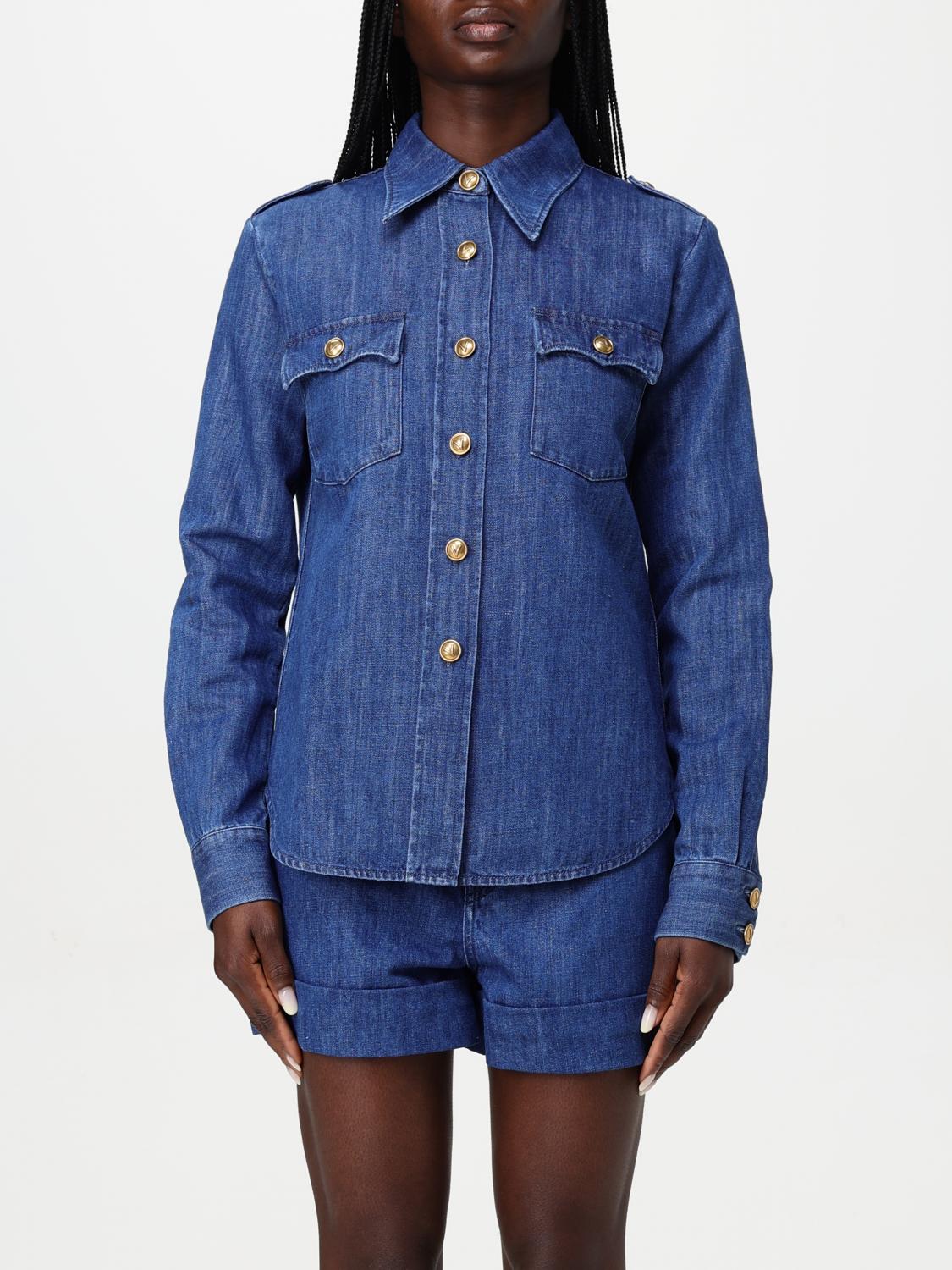 Valentino Shirt Woman Color Blue In Blue