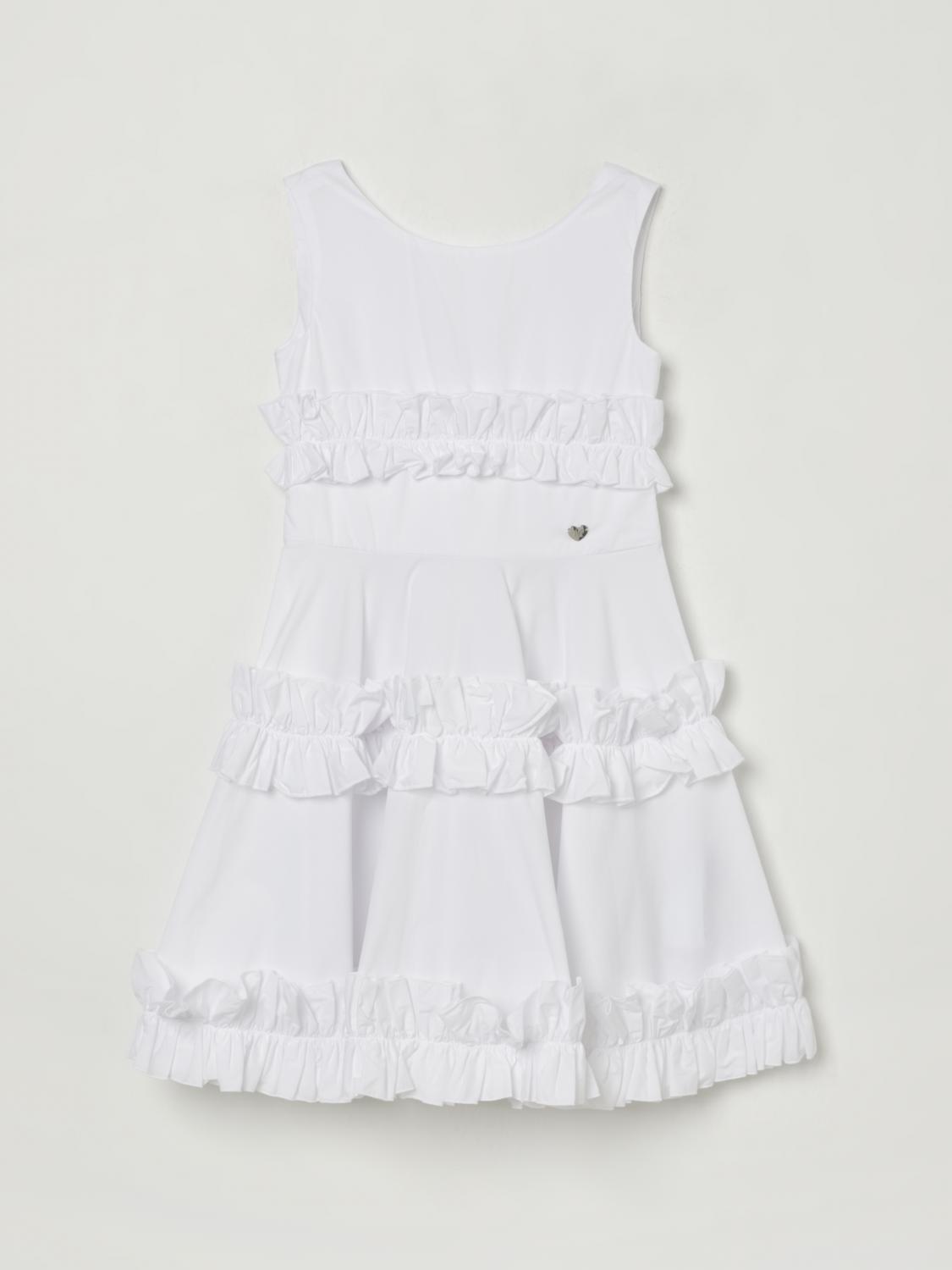 Monnalisa Popelinekleid Mit Rüschen