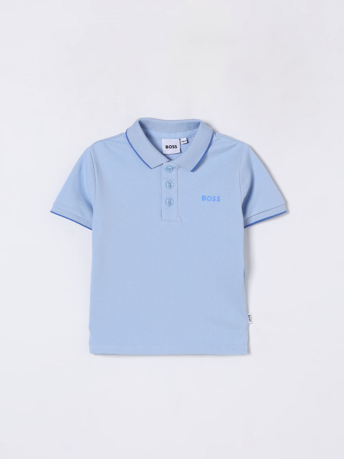 Hugo Boss T-shirt Boss Kids Color Blue In Blue